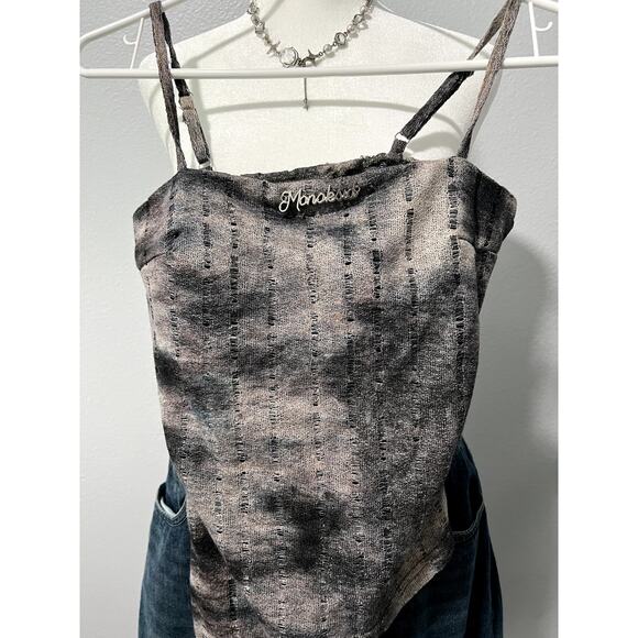 **NEW Korean Y2K Slanted Cut Tank Top - Picture 3 of 6